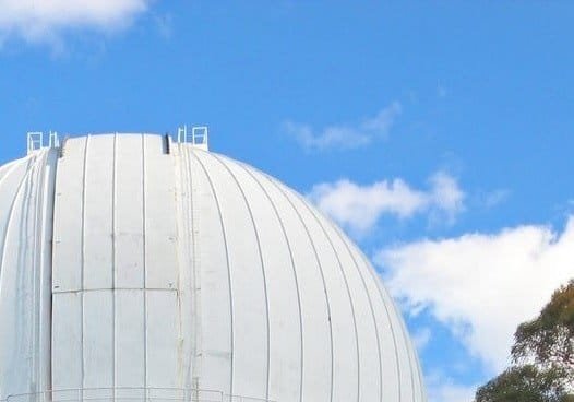 Observatory dome with advanced remote control features for astronomy.