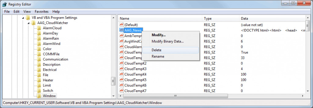 AAG CloudWatcher cloud detector
