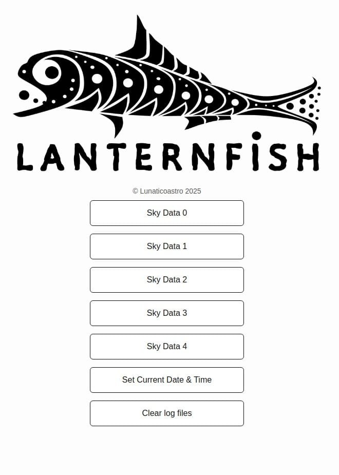 Lanternfish sky quality meter with built-in display — data image